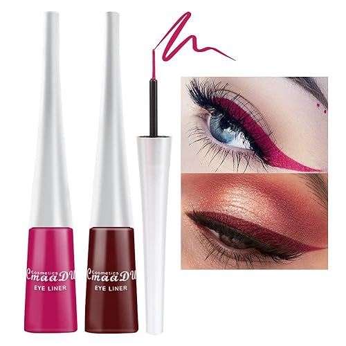 Juego de 2 delineadores de ojos lĂquidos color rojo oscuro colores impermeables para mujeres sellos lĂquidos formas para ojos delineadores de Juego de 2 delineadores de ojos lĂquidos color rojo oscuro colores impermeables para mujeres sellos lĂquidos formas para ojos delineadores de