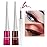 evpct 2Pcs Rose Dark Brown Red Liquid Eyeliner Colorful Set Waterproof Colored Eye Liners for Women Stamps Shapes for Eyes delineadores de colores para ojos delineador de ojos contra el agua 08&17