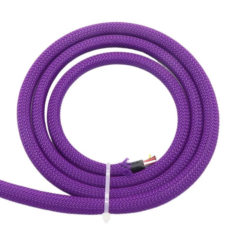 Oplot z fioletowego PET o wysokiej gęstości – osłona wężowa o przekroju od 2 mm do 40 mm – personalizowany oplot z PET(6MM*30M)