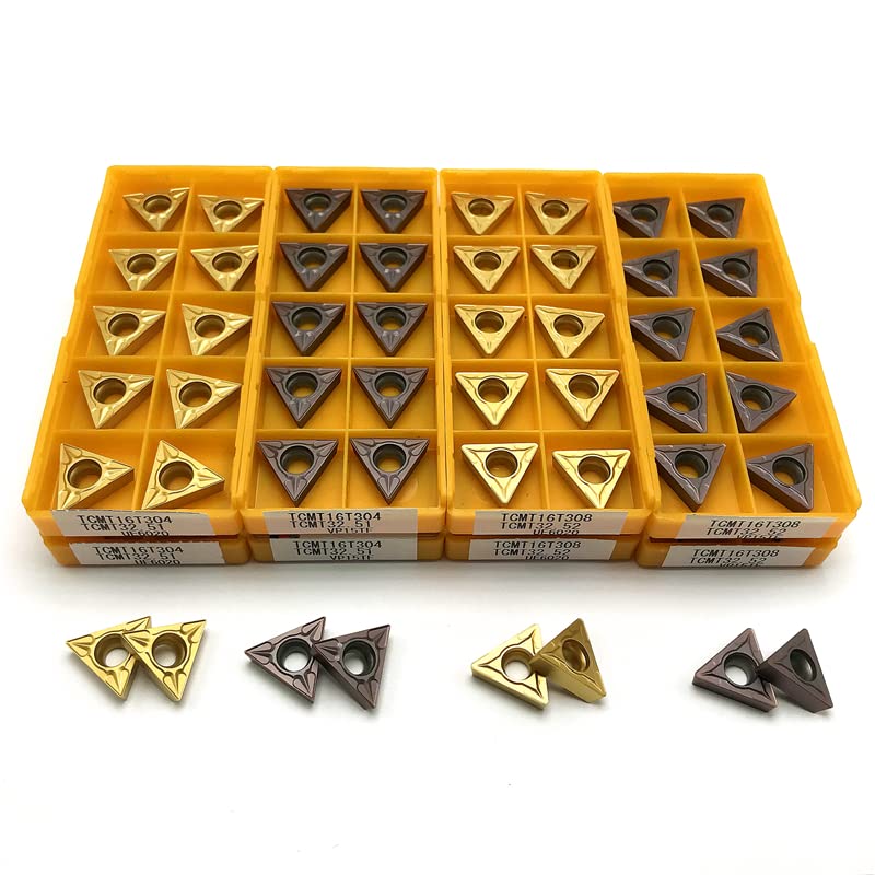 10 Inserts En Carbure Triangulaire TCMT 16T304 - Pour Tour CNC, Acier, Acier Inoxydable - 3