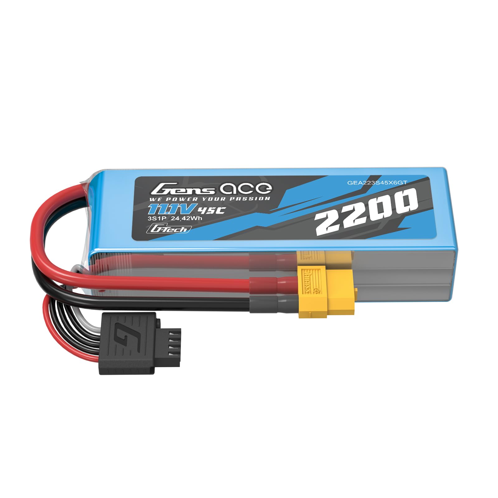 Gens ace 3S LiPo Akumulator 11,1 V 2200 mAh 45C XT60 RC Bateria Softpack
