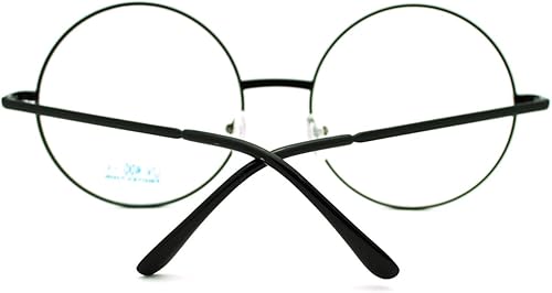 Miniatura 4 de Lentes transparentes con marco circular redondo súper extragrande