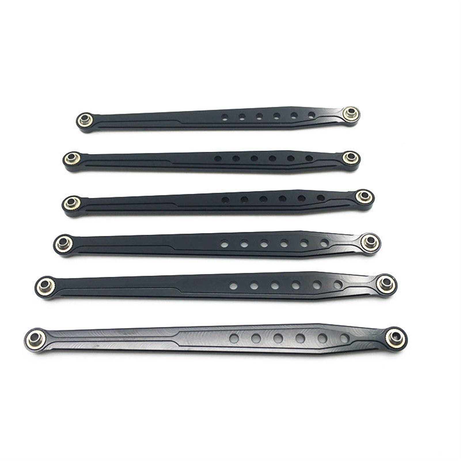 6 sztuk RC łącznik podwozia samochodu aluminiowe dolne i górne