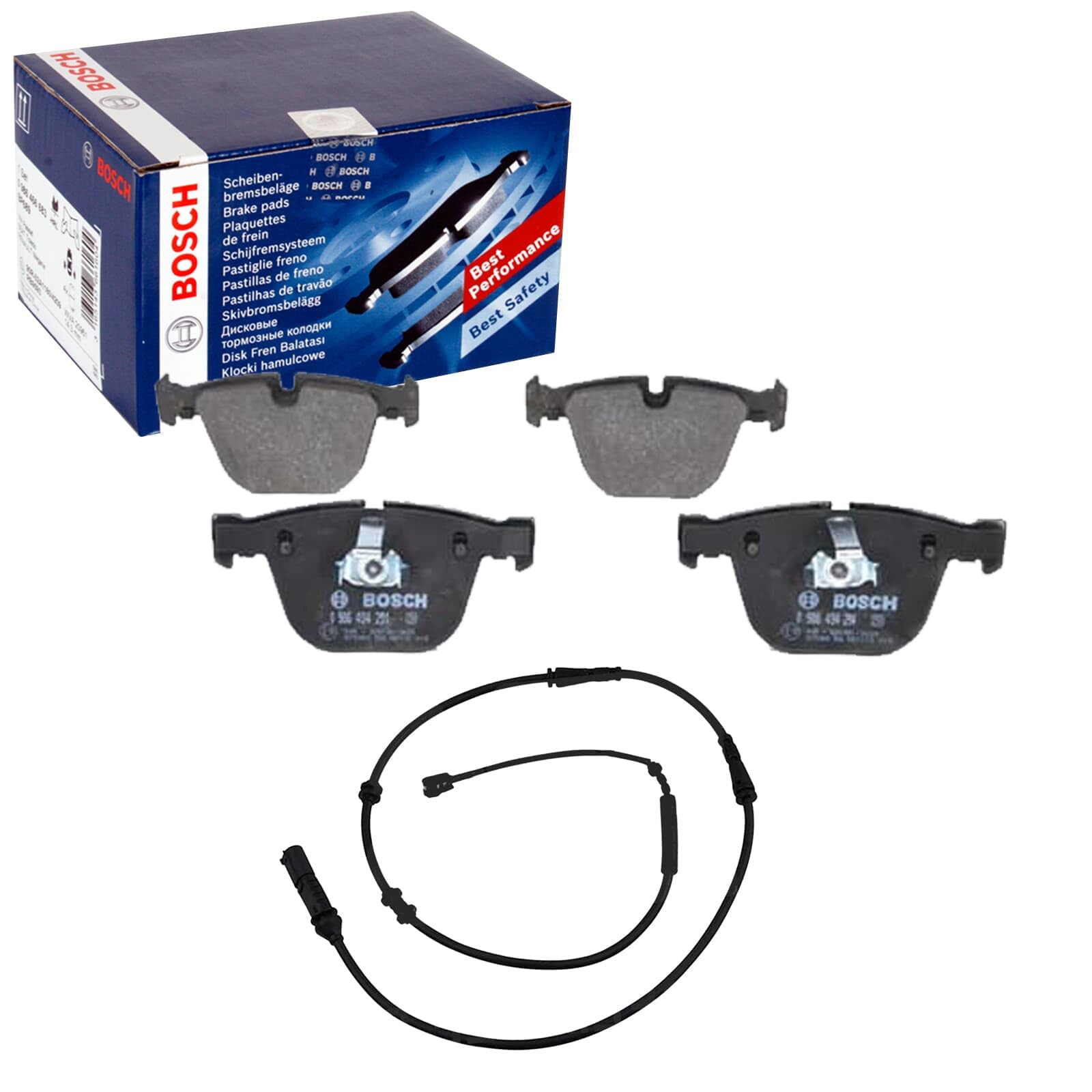 Bremsbeläge + Warnkontakt hinten