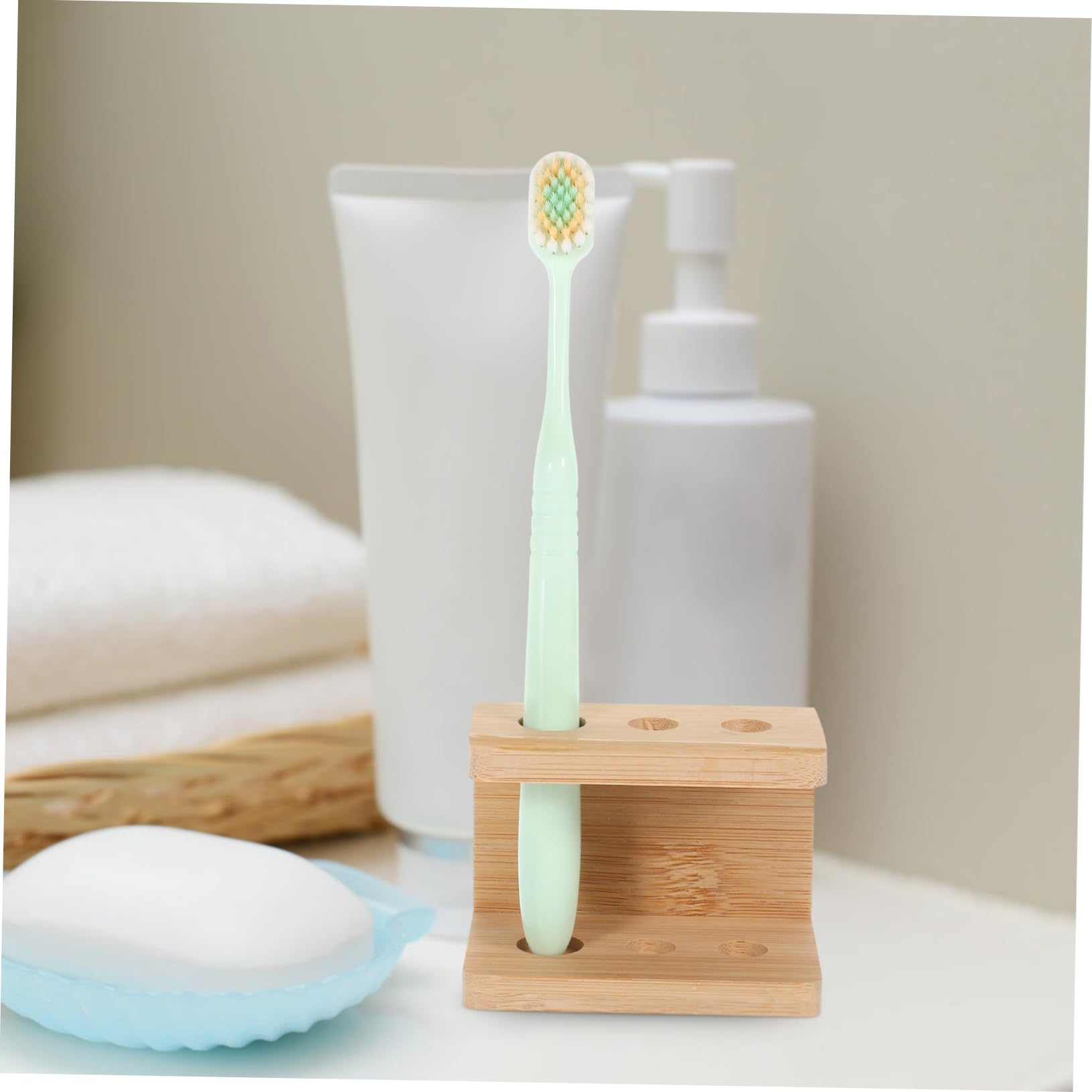 Alipis 4 Pz Porta Spazzolino Da Denti Portapenne Portaspazzolino Elettrico Organizer Per Pennelli Da Trucco Porta Penna Portaspazzolino Da Bagno Portaspazzolini Bambù