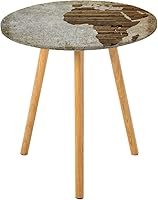 Vista 19 de Mantel redondo pastel, tablones de madera en colores arco iris, estilo rural, rústico, casa de campo temática, impresión de tonos de verano