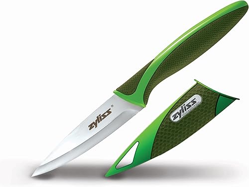 Zyliss Cuchillos de cocina multiusos con fundas de vaina cuchillos de cocina de acero inoxidable perfectos para cortar carne verduras y frutas 35