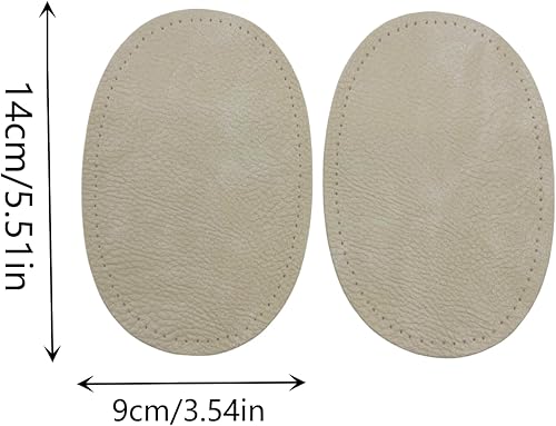 Miniatura 8 de 2 Piezas De Cuero Pu Parche Coser En Parches Repir Codo Rodilla Para Ropa Accesorios De Ropa - Color Café