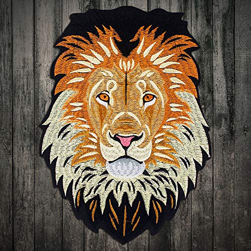 Lion Patches Dog Patches Embroidery Iron On Stick Applique Embossed Clothes Jacket Decorated 2Piece #TOP2