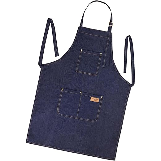 Denim Apron With Pockets