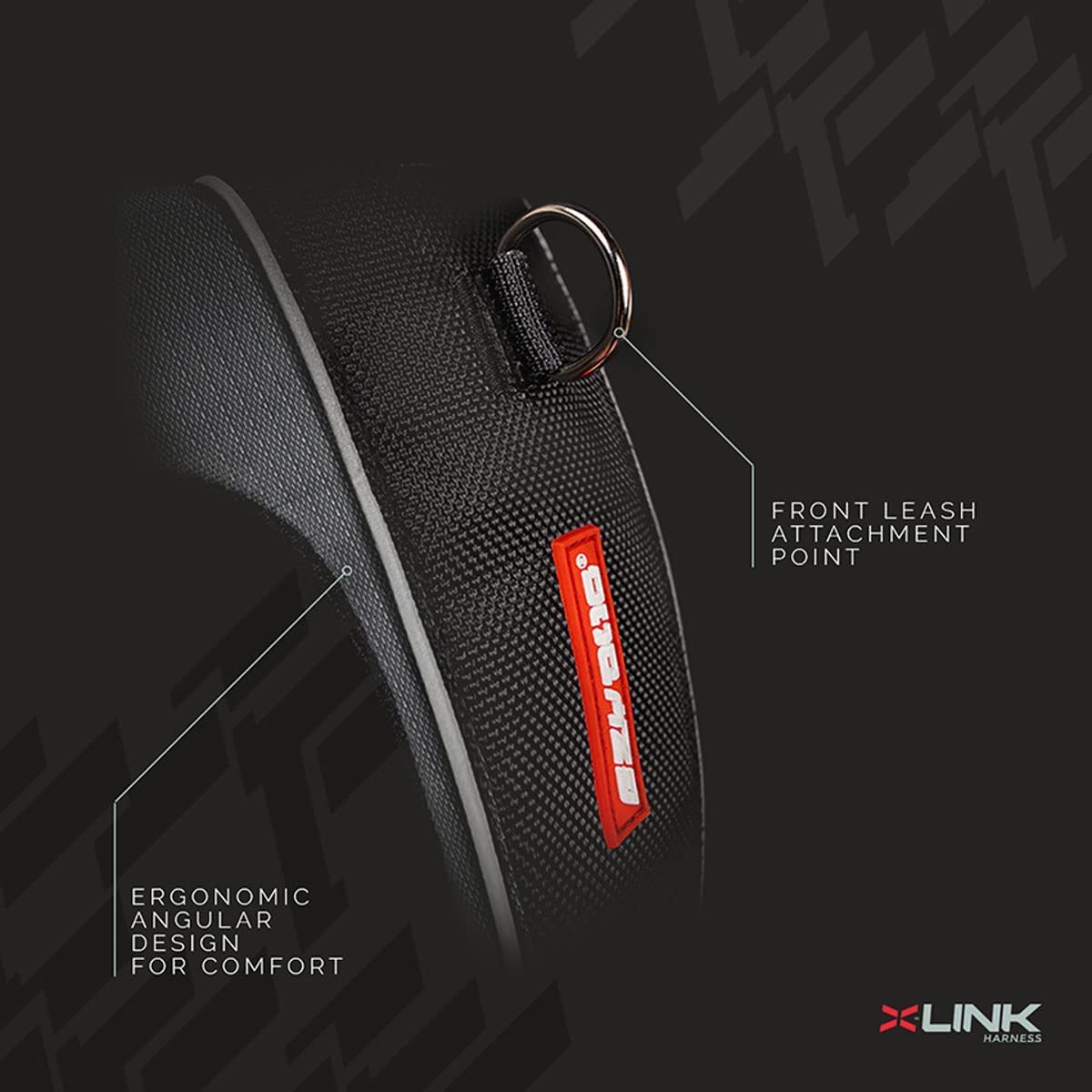 Ezydog - XL +35Kg - Harness X-Link Black (605.0518)