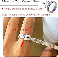 Vista 86 de Titanium Stainless Steel Anxiety Ring for Women Men Fidget Spinner Ring, Size 6-12, Width 6MM, 5-Color: Rose Gold-Rainbow-Silver-Black-Blue