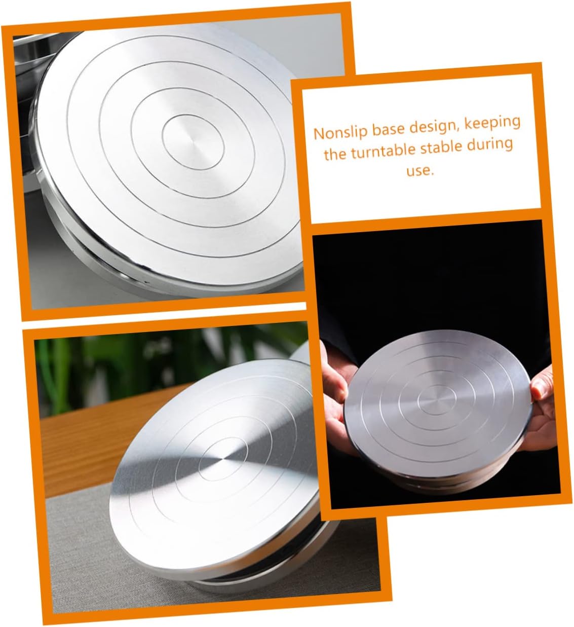 Professional Clay Turntable Rotating Sculpting Wheel Sturdy Aluminum Base Pottery Supplies