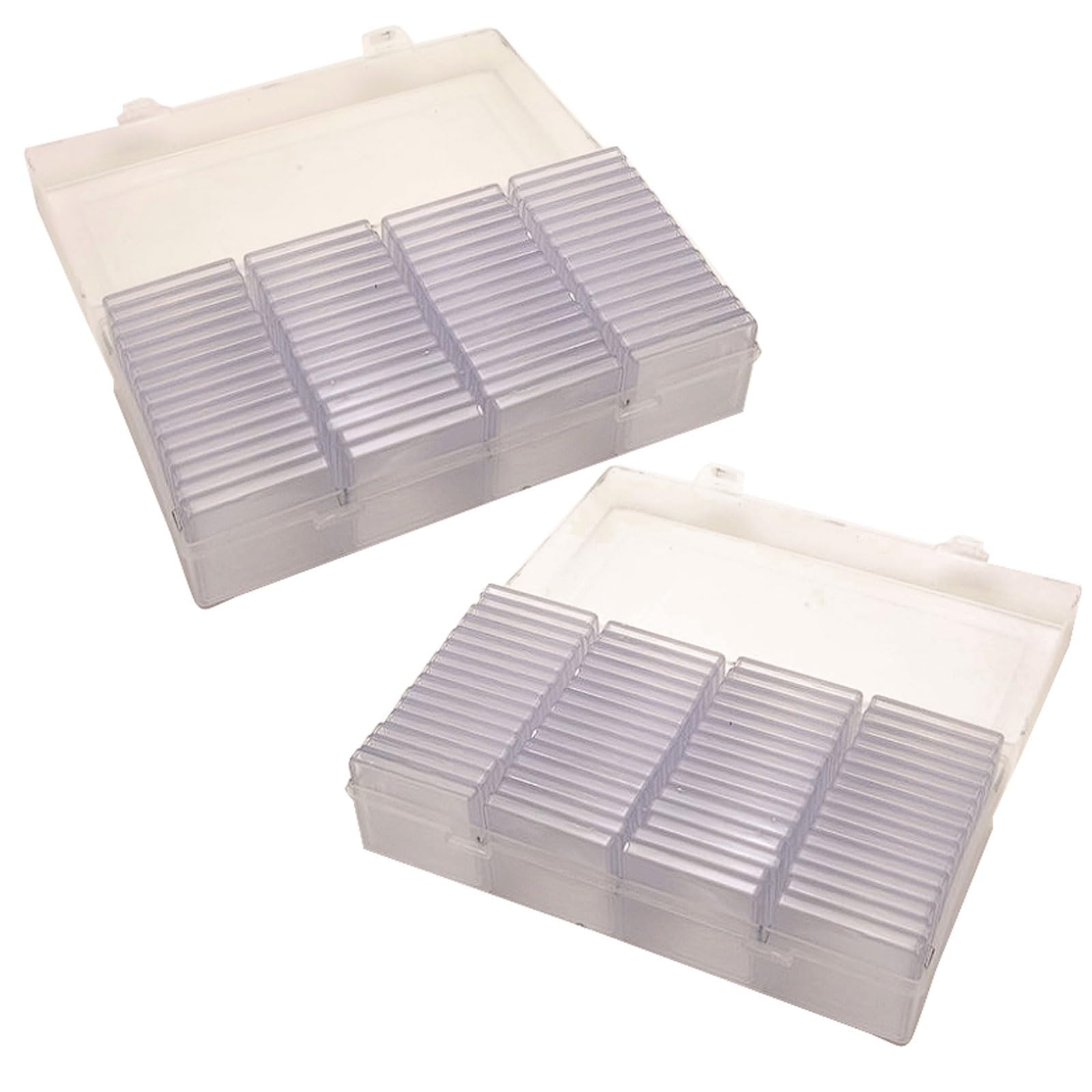 Paquete de 60 juegos almacenamiento monedas ajustables con cajas cuadradas