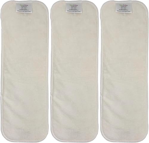 Almohadillas elevadoras de pañales, inserciones de rayón a presión para pañales de tela (talla 3solo insertos, paquete de 3)