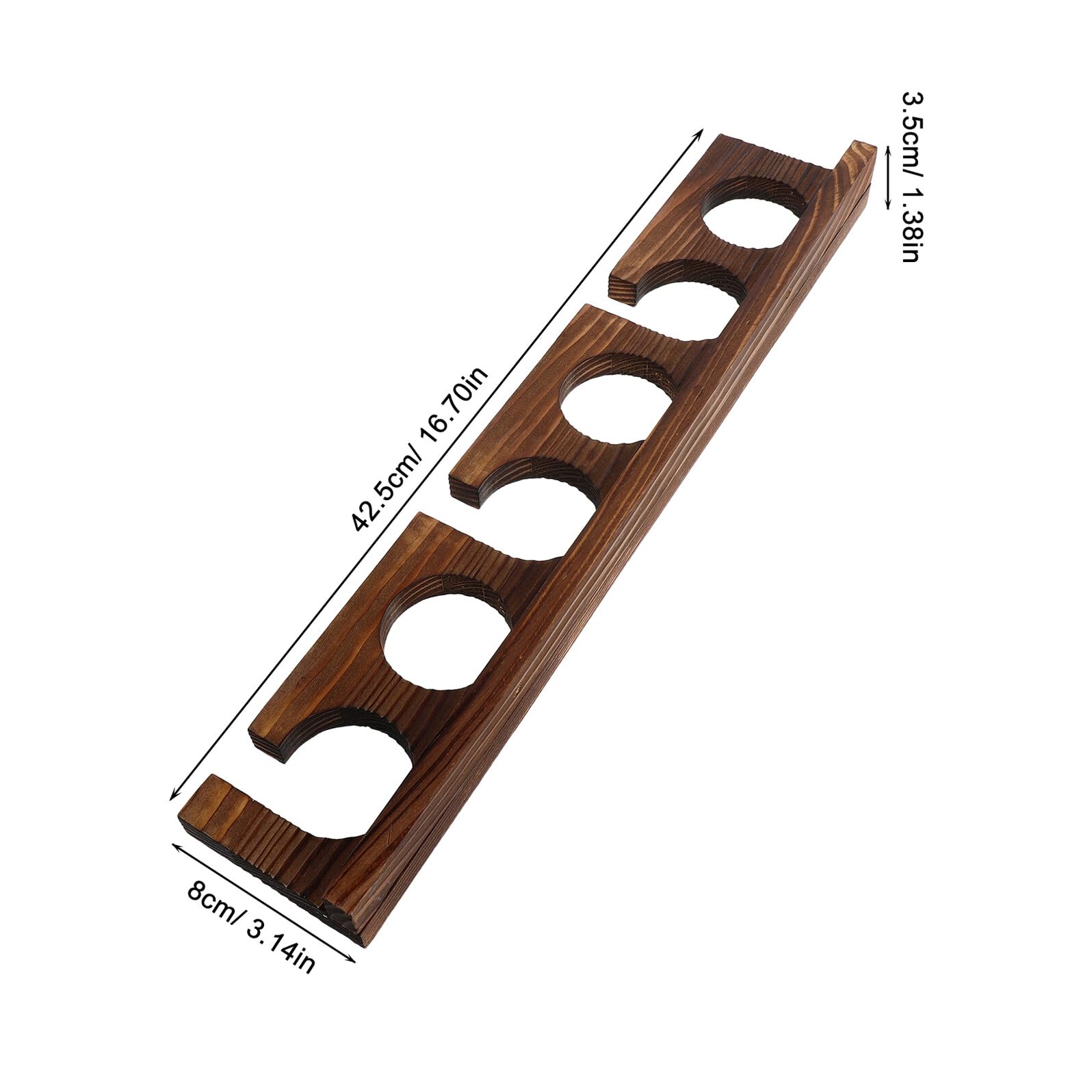 Abaodam Porta Canne da Pesca a Parete in Legno 6 Slot, Supporto Verticale per Canne da Pesca Kit di Montaggio, per Garage o Casa