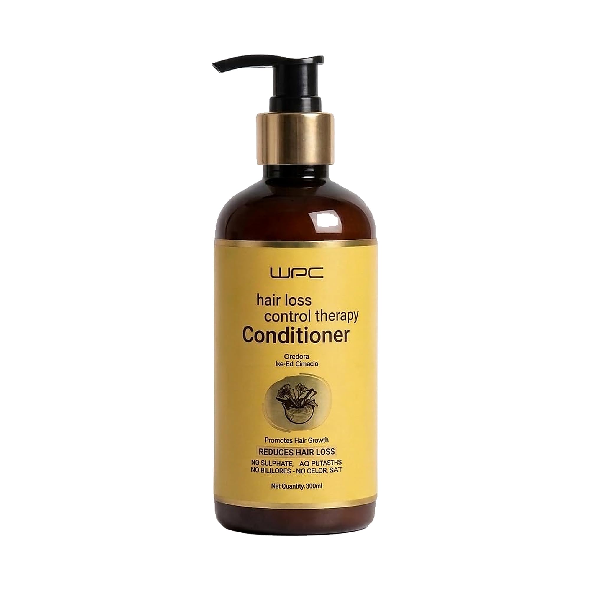 WPC Hair Loss Control Therapy Conditioner 300ml | Anti Hair Fall Conditioner with Keratin, Pea Peptide & Coconut Oil | DHT Blocker for Hair Growth | No Sulphate, No Paraben, No Silicone | For Men & Women-image-7