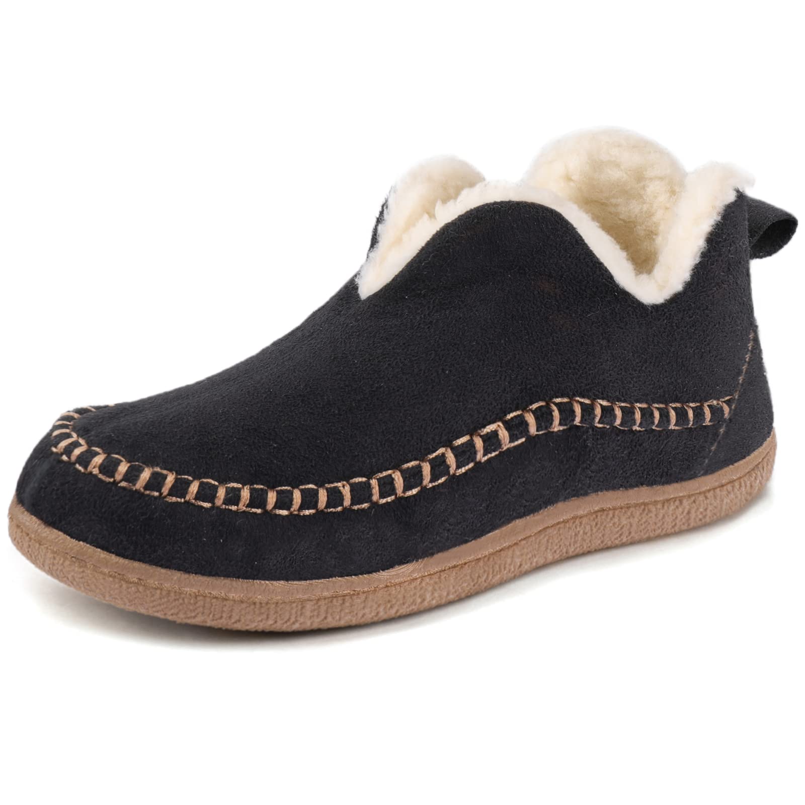 Wishcotton Women's Ankle Bootie Moccasin Slippers?Ladies Warm Winter