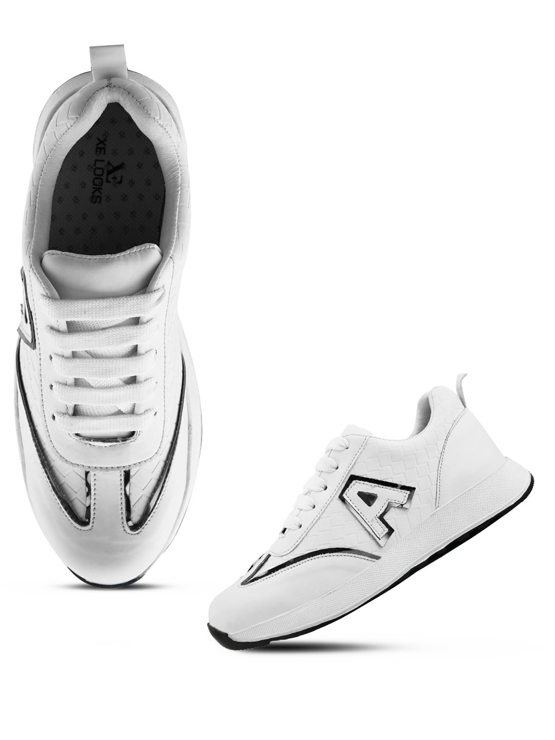 XE Looks Womens Soft, Attractive Lace up Sneakers, Running Sports Shoes Colour White (B0CNTL37PC) Amazon Price History, Amazon Price Tracker