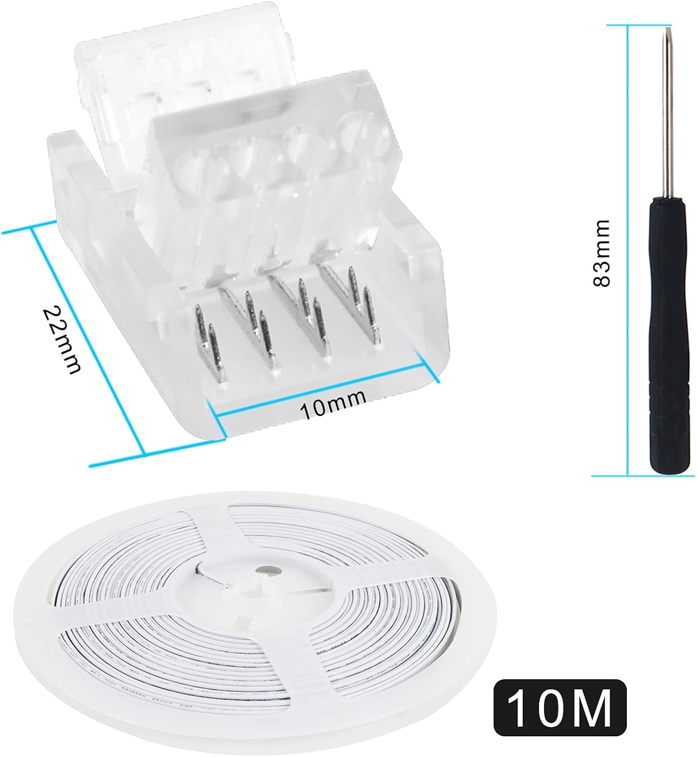 Connecteur De Bande LED 2/3/4/5/6 Broches, 10 Pièces, Pour