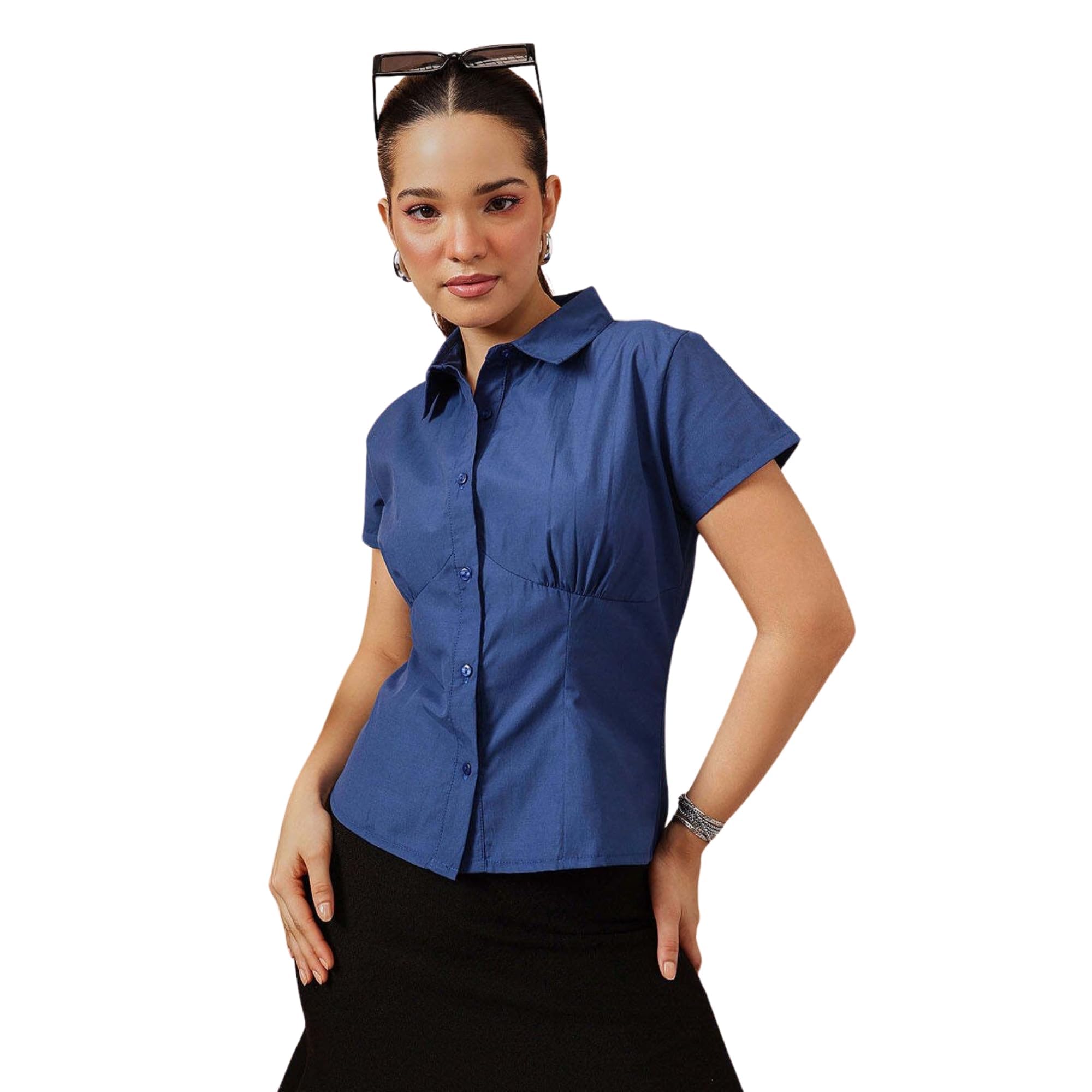street9 Women Solid Casual Blue Shirt | shr000010527-picture-51