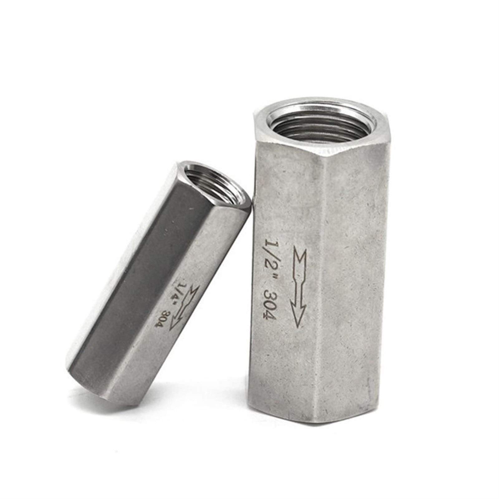 Clapet anti-retour 3/8 contre reflux eau inox 304 plein passage