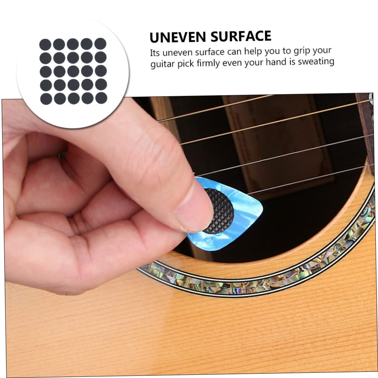 BESTonZON 160 Stk Greifer auswählen Gitarrenplektrumgriffe Gitarrenplektrumzubehör Bassgitarre Jazz-Pick-Griff klassische Gitarre akustische Gitarre Gummiunterlage für Gitarrenpickel Daumen