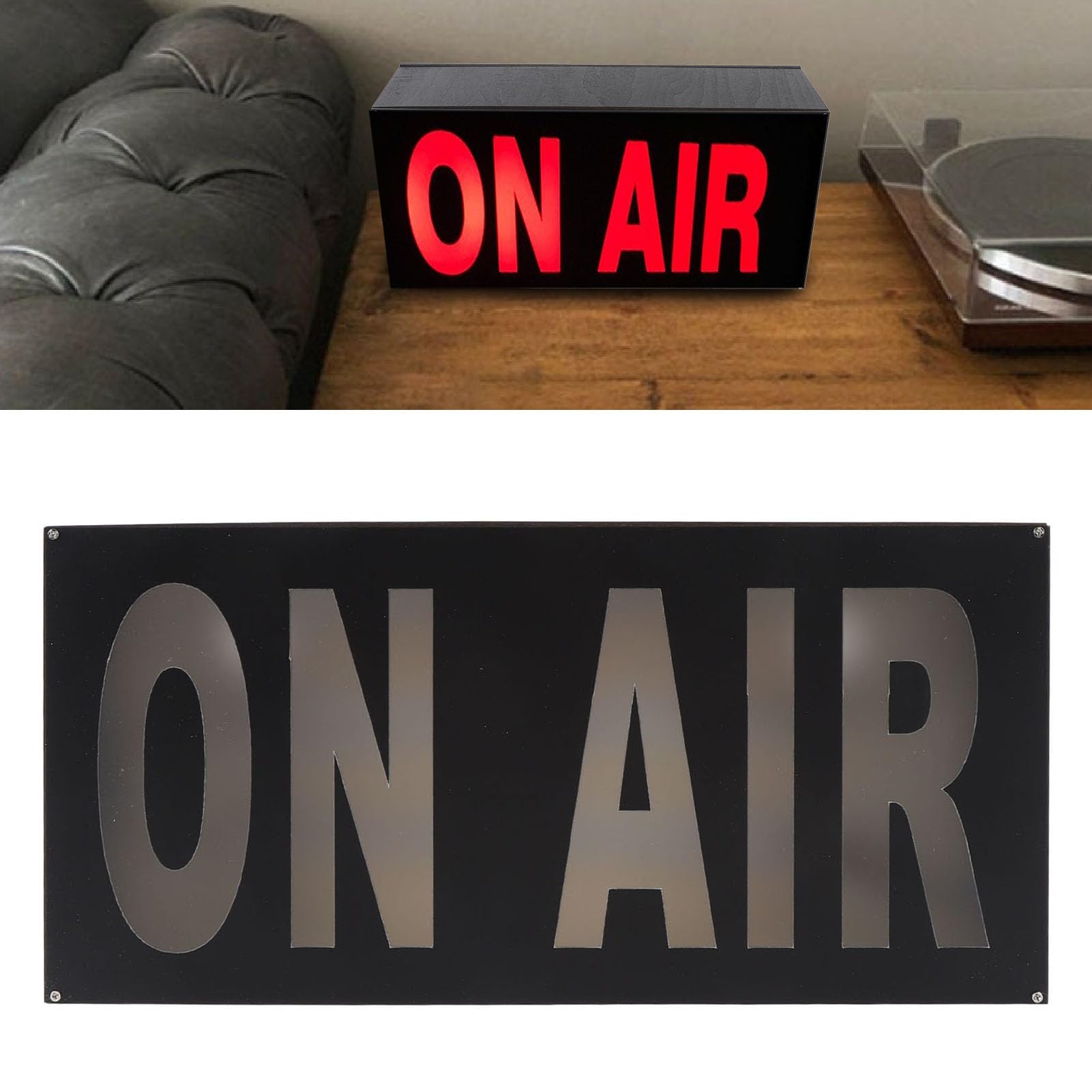 ON AIR-Lichtschild, LED-Studio-Aufnahmeschild mit 12-F