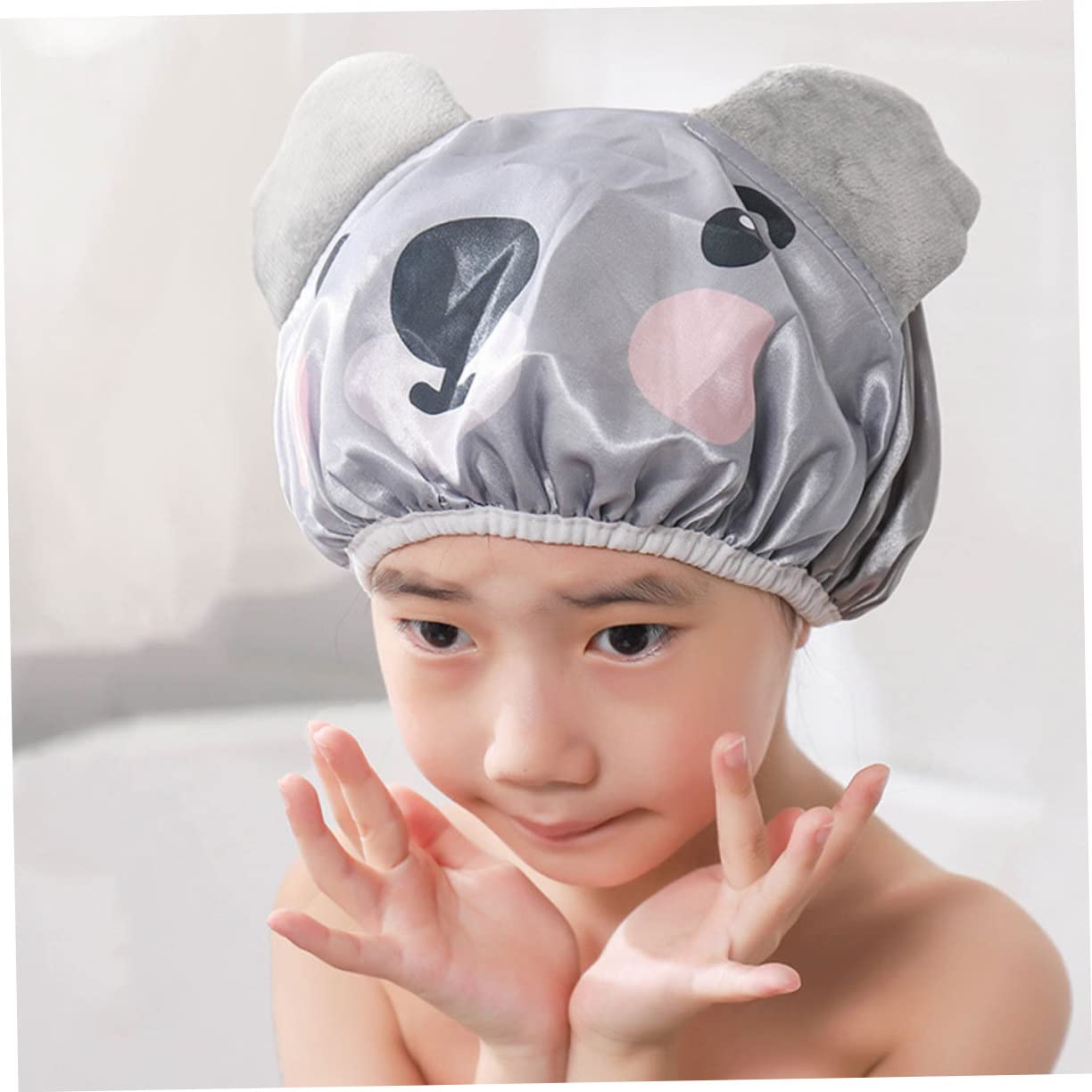 ibasenice 10piezas Gorro De Baño Infantil Gorro De Ducha De Dibujos Animados Para Niñas y Niño Niña Protección Capilar Cama Cómodo y Reutilizable