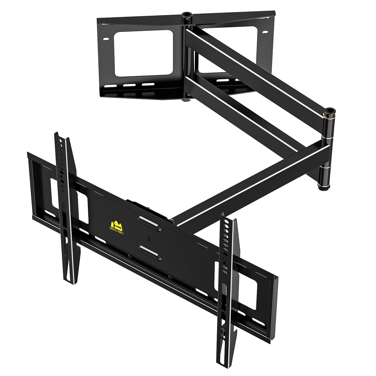 FORGING MOUNT Support Mural TV à Extra Longue, Portée 1090 mm, 37-80 Pouces | VESA max 600x400 mm, Charge maximale 50 kg, Support mural TV d'angle Plats/Incurvésde et rotation, Écrans plats ou incurvés