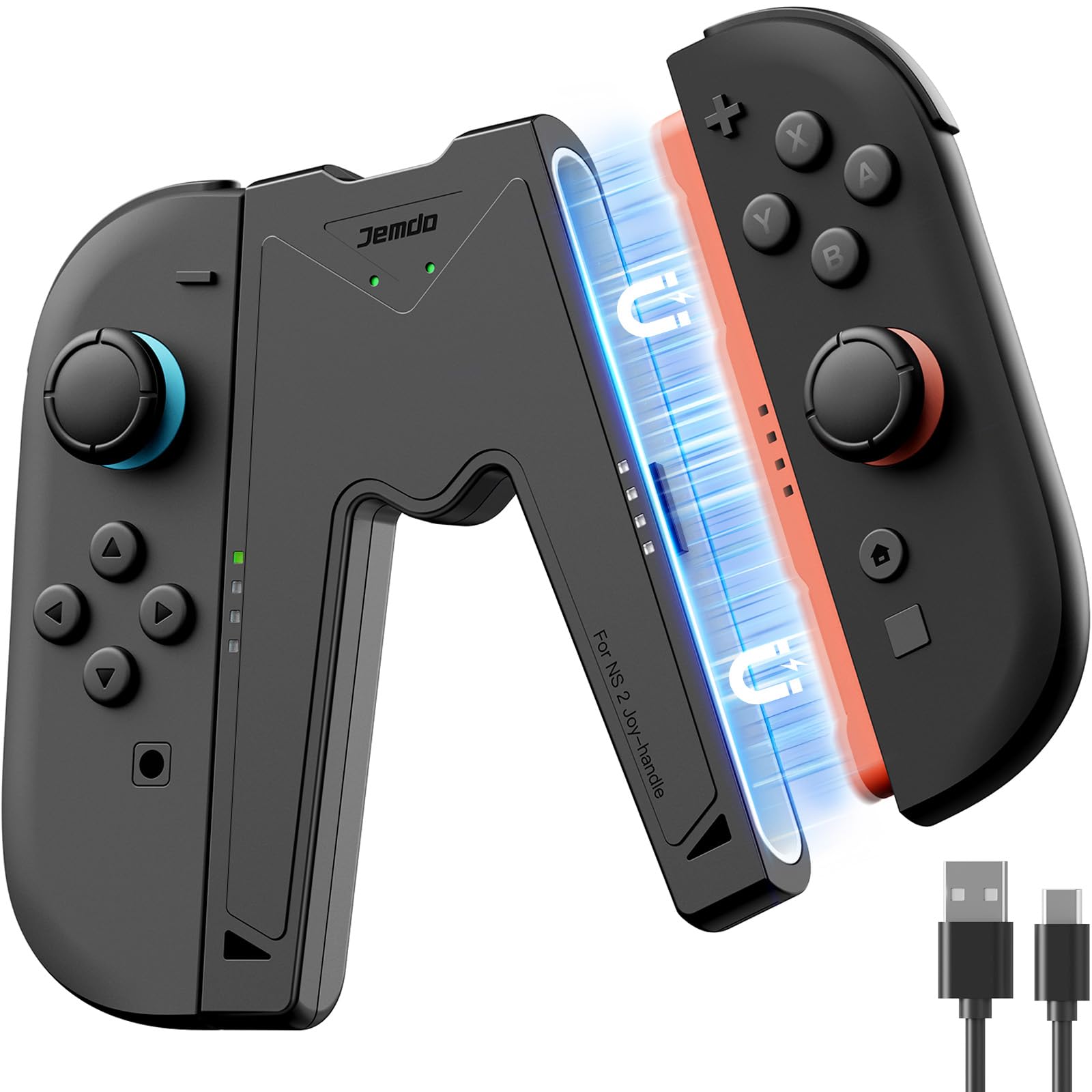 Joy-Con Oplaadhouder Voor NS Switch 2 – Comfortabele Grip En Laadstation In één Joy-Con Oplaadhouder Voor NS Switch 2 – Comfortabele Grip En Laadstation In één