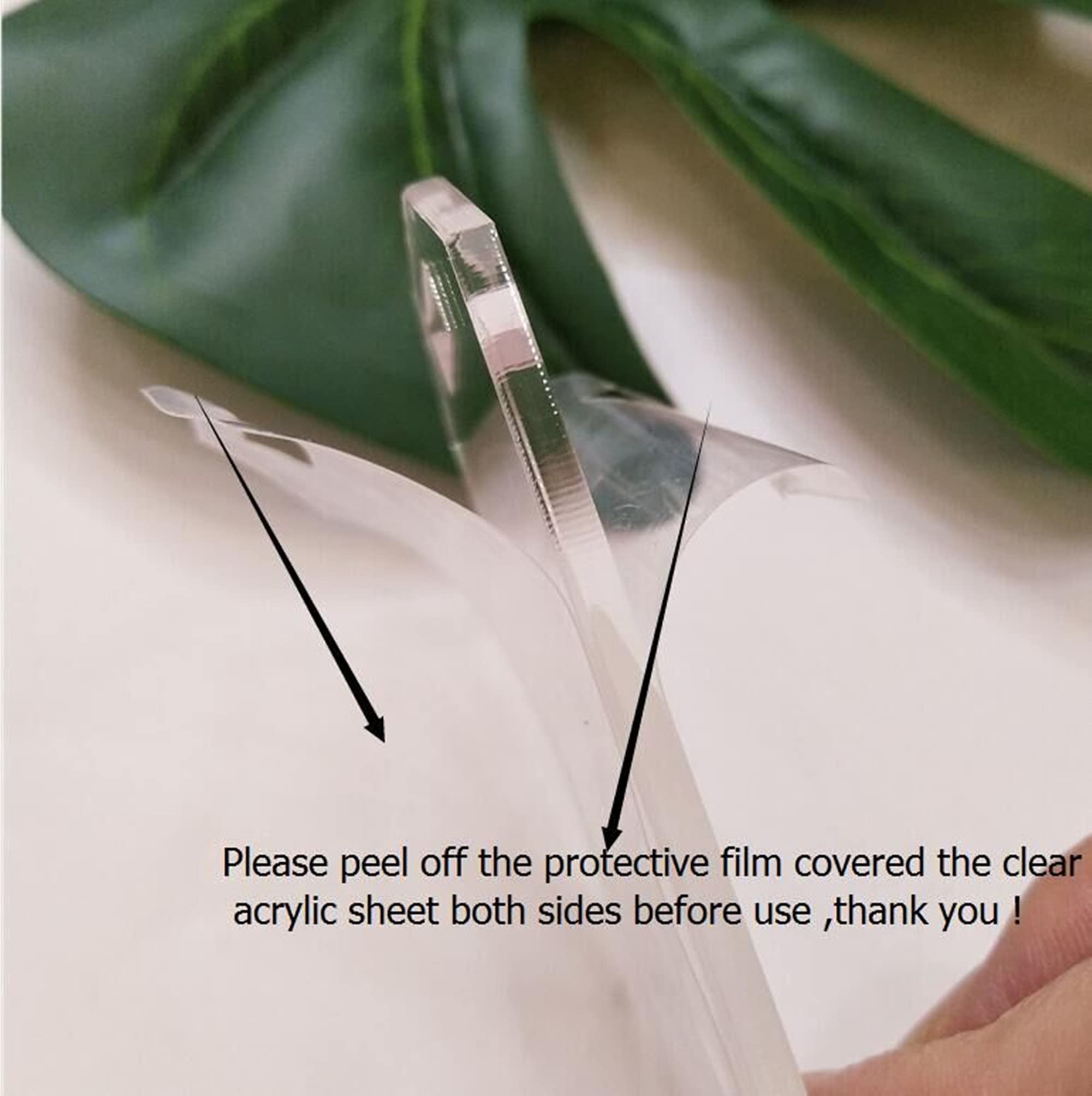 10pcs Acrylic Laser Cut Reserved Tags?Luggage Tag Wedding Place Cards?Acrylic Reserve Seating Tag?Blank Acrylic Keychain (Clear)