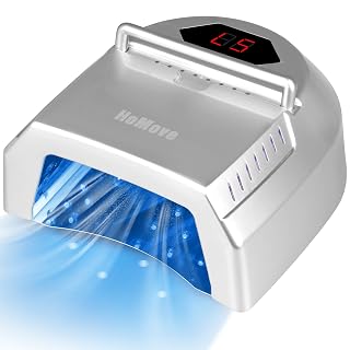 UV LED Nail Lamp, 72W Cordless Nails Lamp with Fan Professional LED Nail Light for Gel Nails Nail Dryer with 45 Beads, Perfect for Salon Manicure, Pedicure(Silver) - Amazon product rated Grade B