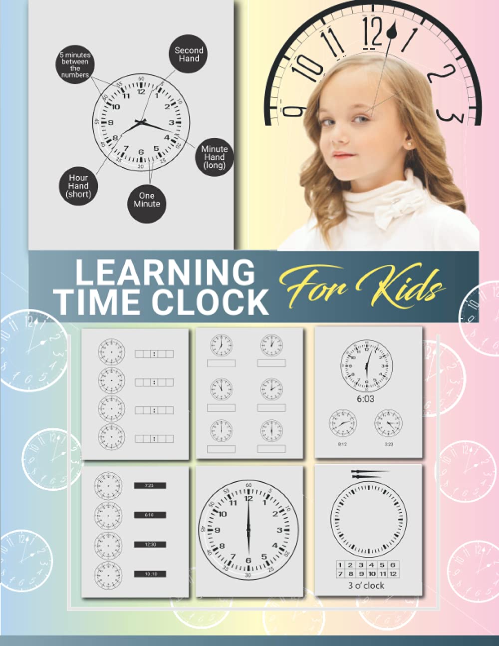 Learning Time Clock for kids: Match time to correct clock | Telling time | Draw hands on the clock face to show the time | about 500 clocks