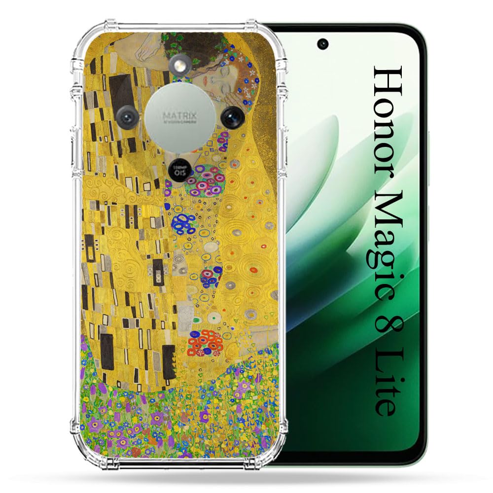 Coque Honor Magic 8 Lite 5G antichoc avec peinture Le Baiser - 4