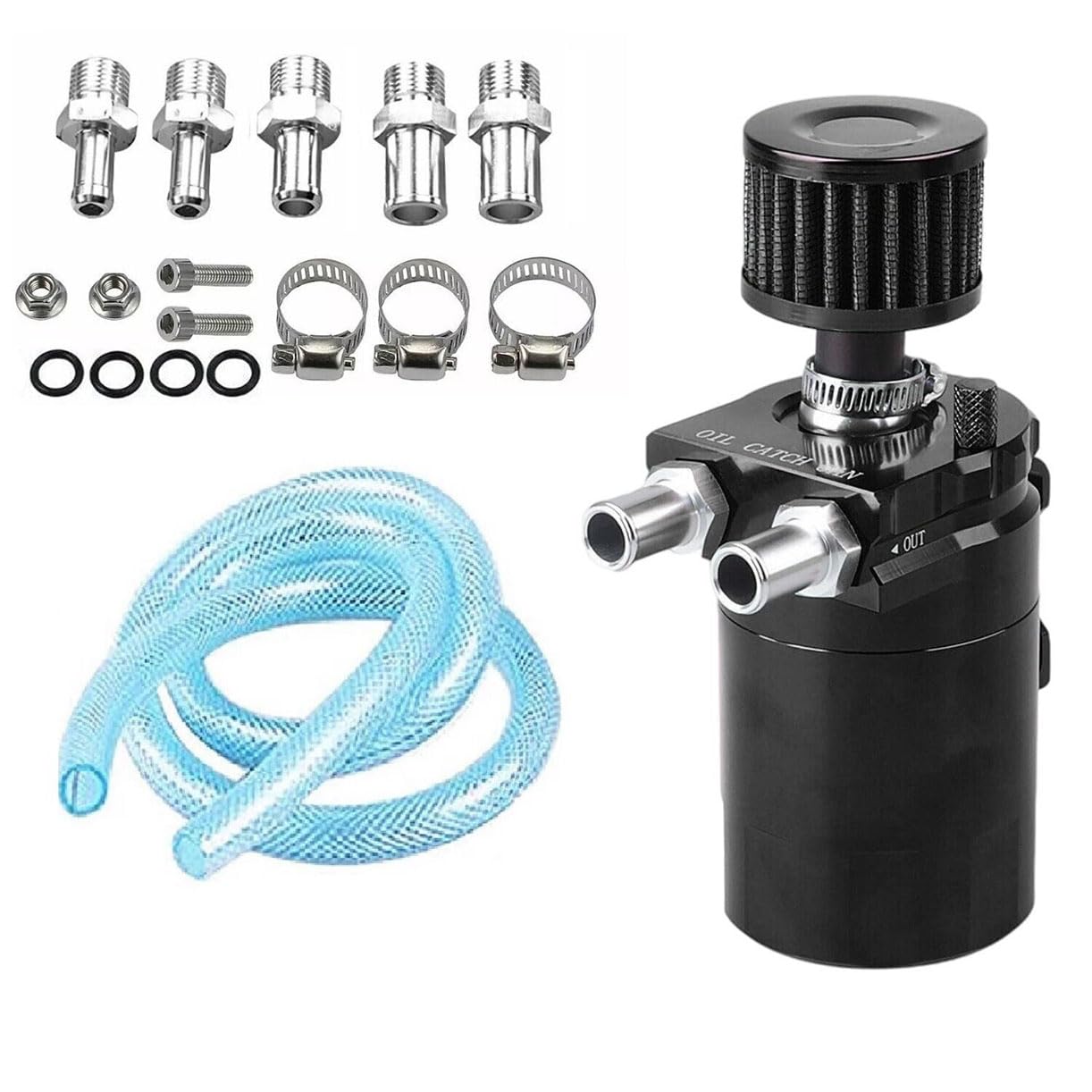BXQDAM Car oil collection tank,Fuel Tank Filter,Car Fuel Tank Fittings,for Daihatsu Yrv Scion Venza Datsun Sirion Terios Serion,All black with air filter