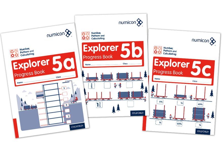 Numicon: Number, Pattern and Calculating 5 Explorer Progress Books ABC (Mixed pack) Paperback – 23 April 2015