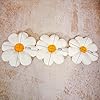 Ailive 17.7In White Flower Pillow Daisy Pillow Decorative Pillow Floor Pillow Cushion for Girls Adults Cute Home Decor Aesthetic for Living Room Bedroom Reading Corner #2