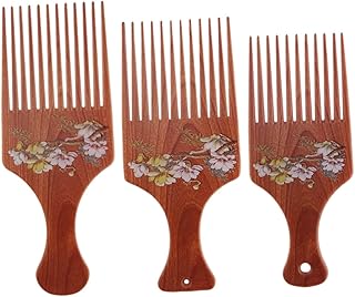 FOMIYES 3Pcs Pente De Dente Estilo Escova De Cabelo Acessórios Dreadlock Pente Estilo De Cabelo Tranças Pente Afro Pente De Plástico Pente Afro Pente De Cabelo Criativo Pentes De