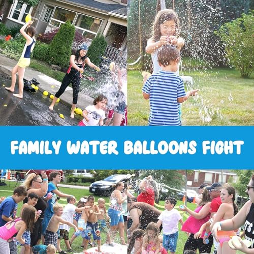 Miniatura 6 de Fivemilebro 444 Piezas De Globos De Agua De Relleno Rápido, Bombardeo De Agua Con Globos De Aire De Agua Autocuidas Para La Fiesta De La Fiesta De Cumpleaños