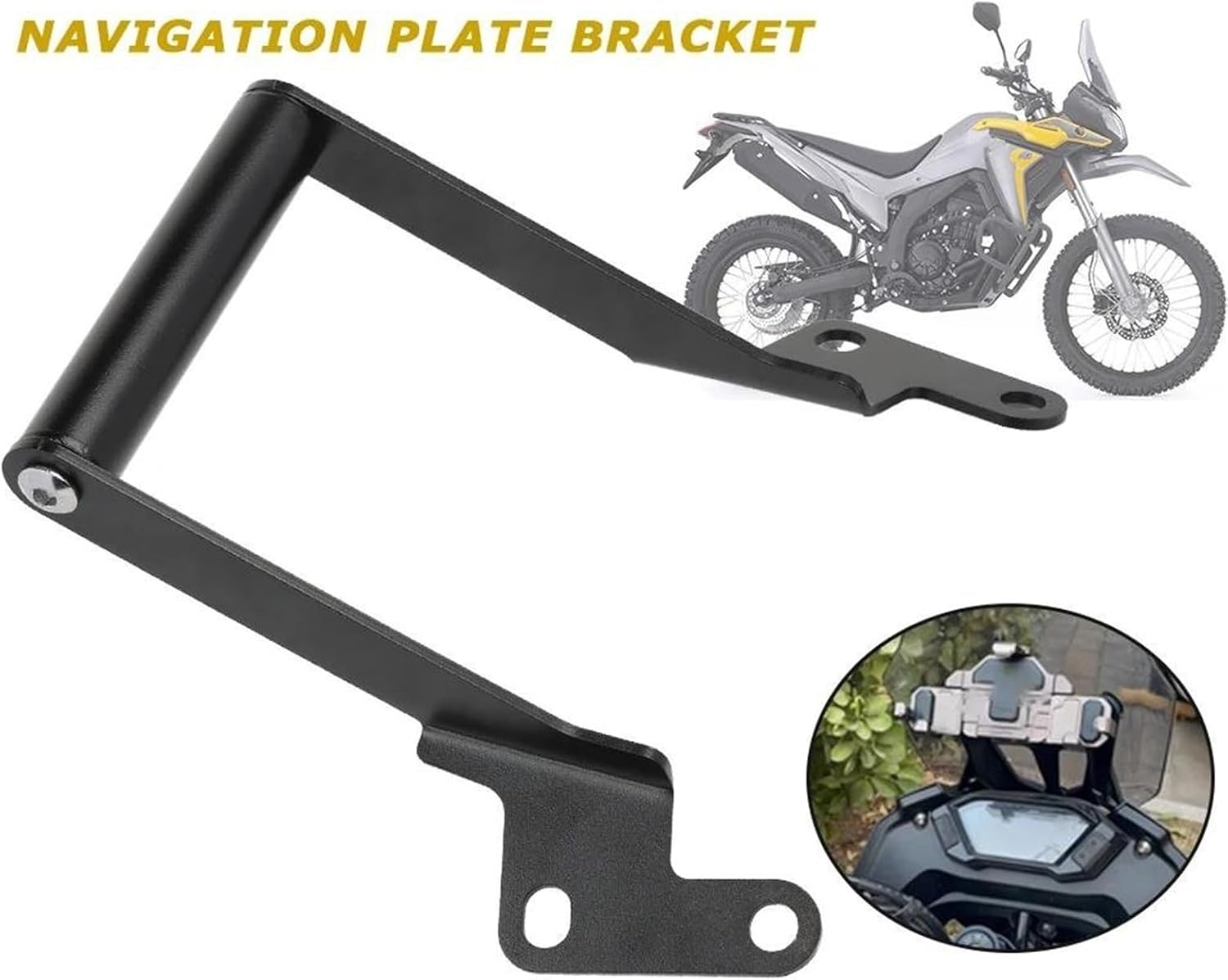 Phone Holder Navigation Bracket Motorcycle for Voge 300 for Rally 300 Motorcycle 22mm Navigation Stand Phone GPS Bracket Support Holder(Bracket)