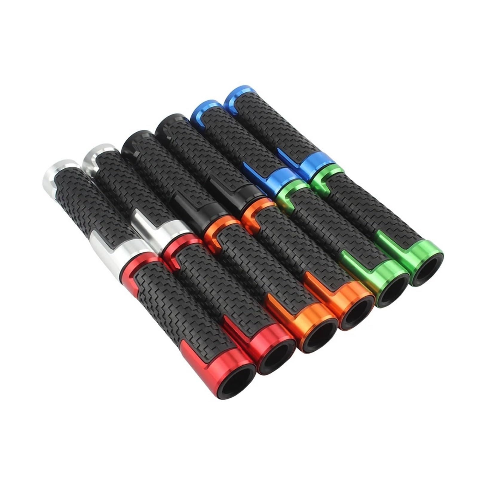 Empuñaduras Manillar Empuñadura Universal para Motocicleta, Empuñaduras De Manillar, Funda De Goma para Manillar De Motocicleta, Cubiertas Antideslizantes para Manillar(Without Rack Black)