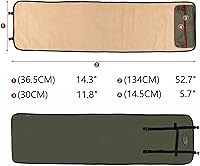 Vista 3 de TOURBON Almohadilla de limpieza de pistola enrollable de caza de tiro con bolsillo de almacenamiento de herramientas