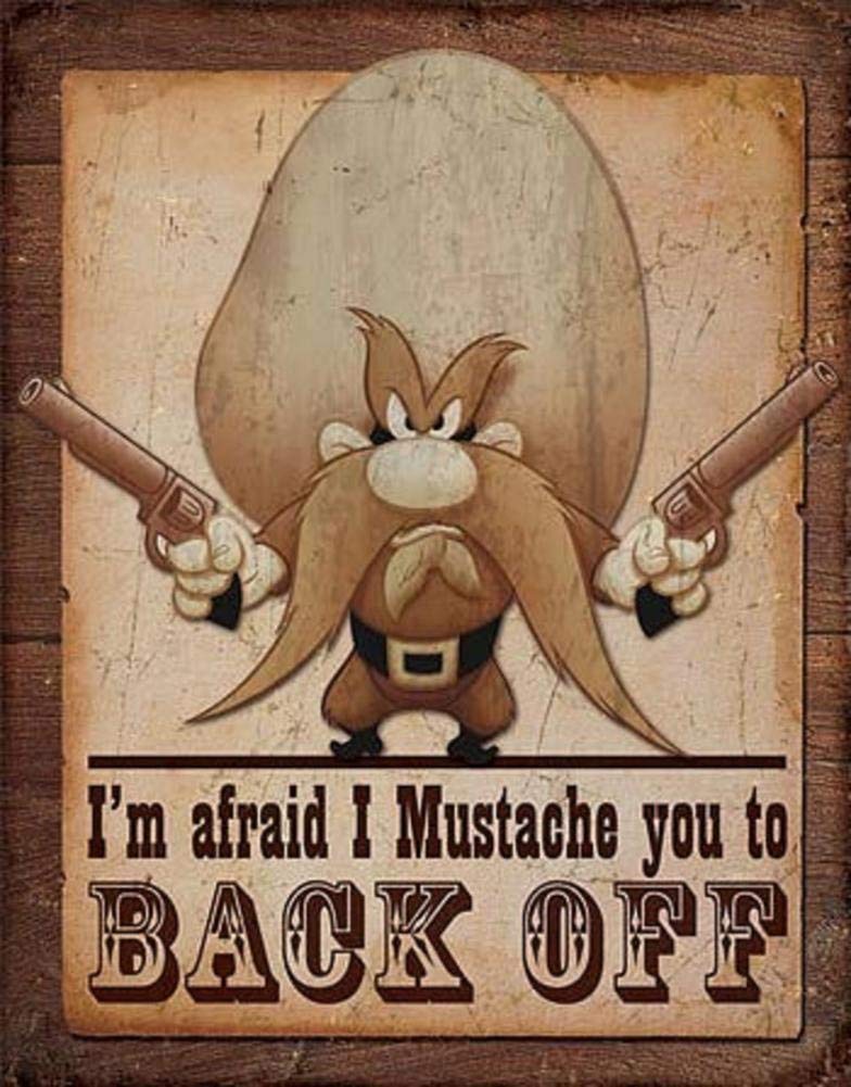 Biopracess Metalpostera27875 Metal Tin Sign 8X12 Inches Yosemite Sam - Back Off Retro Vintage Tin Sign