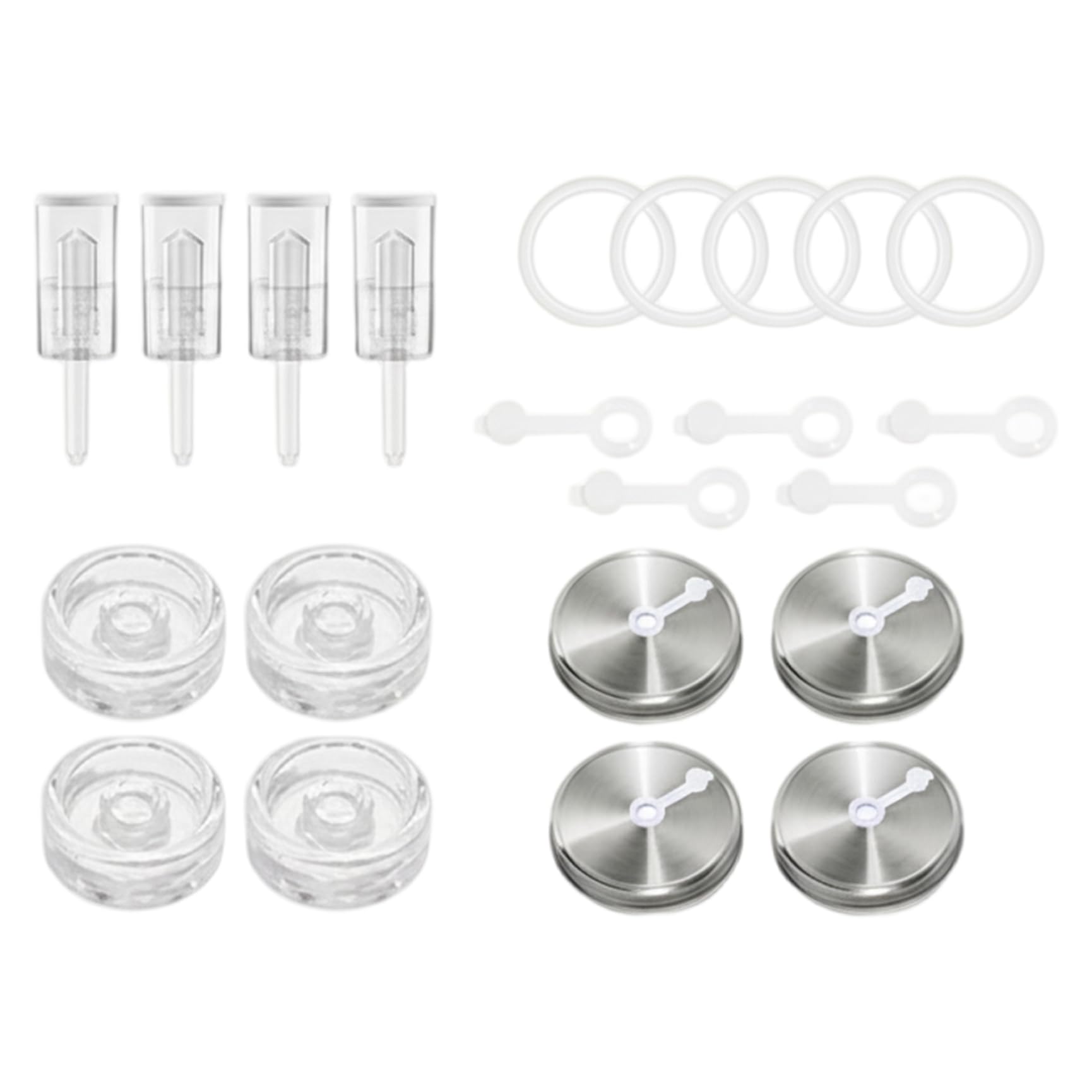 Kit de fermentation pour bocal Mason bocal bouche large couvercle acier 9cm