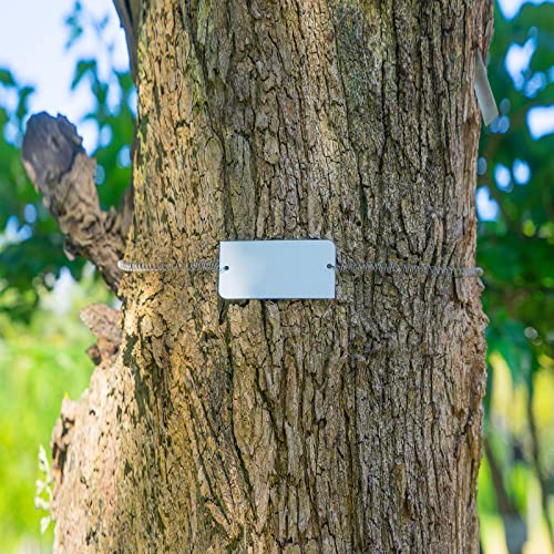 Sourcing map Etichette vuote in alluminio, 45 x 15...