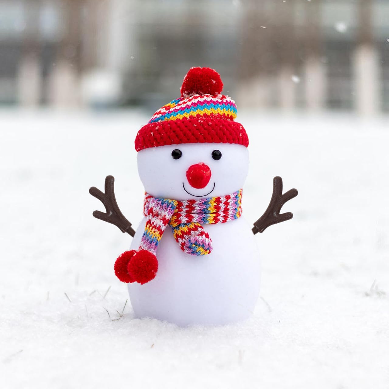 Operitacx 100pcs Mini Snowman Hand, Plastic Antlers Branch Christmas Snowman Hand for DIY Snowman Christmas Accessories