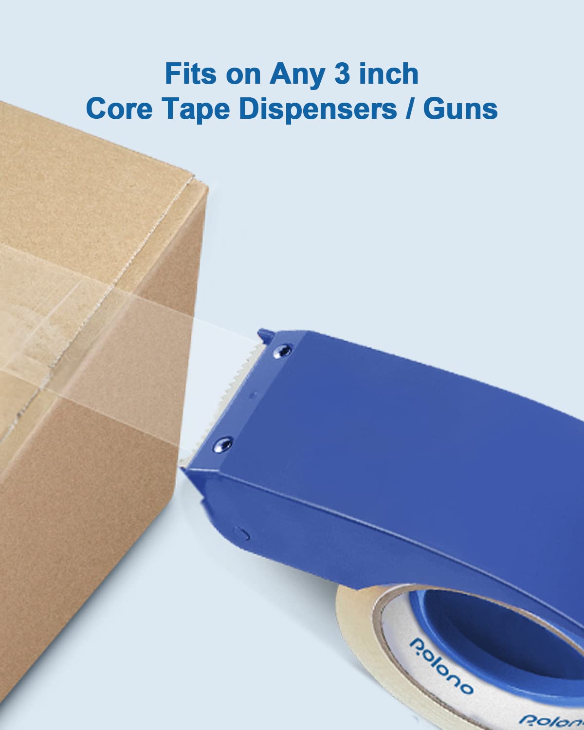 Packing Tape, 6 Rolls Heavy Duty Packaging Tape, 2.7 mil, 1.88" x 60 Yd, Total 360Y, POLONO Shipping Tape Refill for Shipping, Moving and Mailing, High Adhesion, Strong Seal on All Box Types, 3" Core