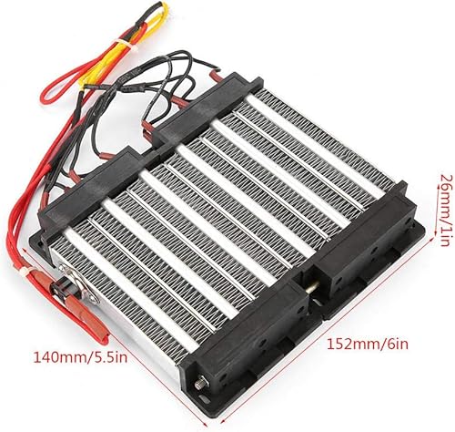 Miniatura 3 de Calentador de aire de cerámica PTC de 1500 W, calentador de aire de cerámica PTC, elemento calefactor PTC herramientas de calefacción DIY (110V)