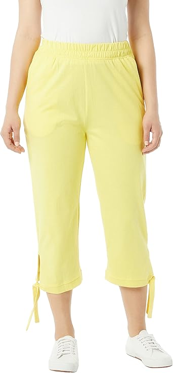 stretch waist capris